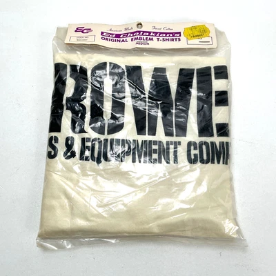 Camiseta Vintage ROWE Equipment Company Años 80 Nueva Precintada Talla M Foto 1 de 4