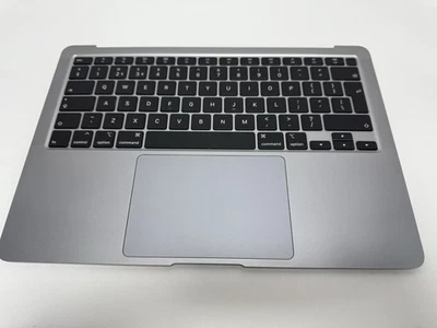 Apple Macbook Air 13" A2179 EMC 3302 Palmrest Keyboard Trackpad Grey UK Complete - Image 1 of 4