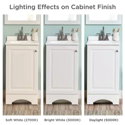 19 In. Single Sink White Bath Vanity with White Cultured Marble Top (Assembled) - Image 1 of 4