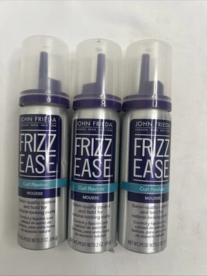 3x John Frieda Frizz Ease Step 4 Modelador Corretivo Mousse Curl Reviver 2 oz - Imagem 1 de 4