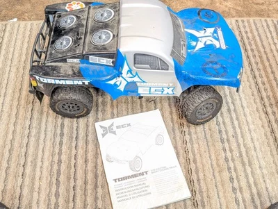 ECX Torment 1/10 2wd Brushed Short Course Truck sct Blue brushed - Image 1 of 4