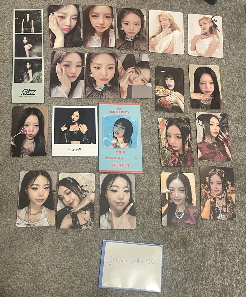 Gidle idle I-dle G-idle  Soojin Photocard Set I burn I Trust - Image 1 of 1