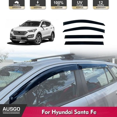 AUSGO Weather Shields for Hyundai Santa Fe CM Series 2006-2012 - image 1 of 4