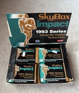 1993 Skybox Impact NFL Football Box 36 Sealed Unopened Packs Vintage Cards L16 - Picture 1 of 5