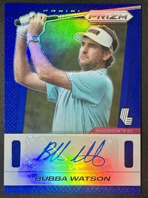 2025 Prizm LIV Golf Throwback Signatures Blue Auto Bubba Watson 40/99 TS-BW - Image 1 of 4