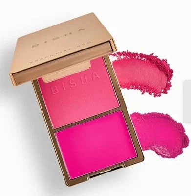 Bisha Essential Duo Blush Set – Dubai Colorway – Crème + Powder – 12 g | NEW - Image 1 of 4