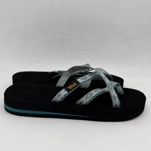 Teva Women’s Shoes SZ 5 Olowahu Slip Cross Straps Sari Ribbon Sandals Flip Flops - Picture 1 of 17
