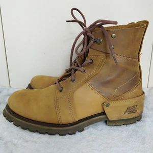 Men's Caterpillar CAT Peril RAW Desert Boots Tan Leather Ankle Wide UK8 EU42 US9 - Picture 1 of 16