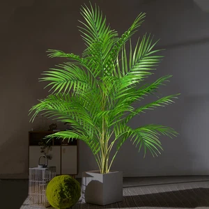 Plantas artificiales tropicales grandes de 50-88 cm palmera falsa de plástico hoja de planta verde - Imagen 1 de 15