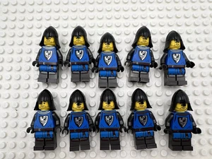 10 Pack LEGO Black Falcon Knights Minifigures – Retired Helmet – Army Builder - Picture 1 of 5