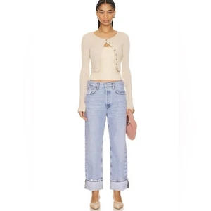 AGOLDE Fran Low Slung Easy Straight Leg Jeans Force Damen 31 A9157B-1206 - Bild 1 von 8