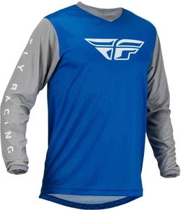 FLY RACING F-16 MOTOCROSS JERSEY TOP - BLUE / GREY - Picture 1 of 3