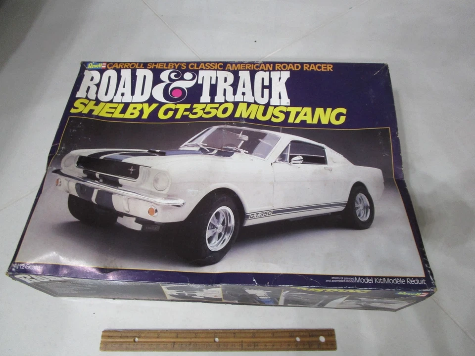 Vintage 1/12 Scale Revell Road & Track Shelby Gt-350 Mustang Model Kit #7479 - Image 1 of 4