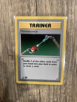 Pokemon TCG Pokémon Maintenance 83/102 - 1st Edition Shadowless - Base Set - Image 1 of 4