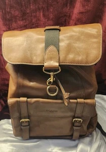 Georgous Brass & Leather Bleecker Backpack By ~COACH~ Laptop Sleeve BIFL - Picture 1 of 8