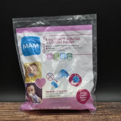 Botella anticólicos MAM Easy Start Plus chupete 0 meses sin BPA 4,5 OZ unisex Foto 1 de 4