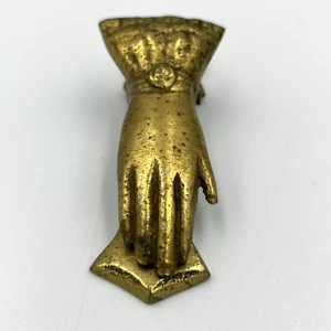 Soporte de clip de mano de latón estilo victoriano soporte de letras de papel de escritorio de pared vintage - Imagen 1 de 6