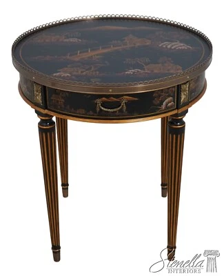 L67573: Mesa redonda MAITLAND SMITH 89-1016 Chinoiserie ~ NUEVA Foto 1 de 4