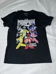 Power Rangers It's Morphin Time Graphic Black T-Shirt Size Medium - Picture 1 of 10