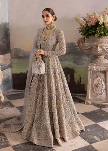 Asian Indian Pakistani Party Wear Wedding Maxi Dress Stitched ..S.M.L.XL - Picture 1 of 5