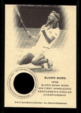 #TN0231 BJORN BORG 1976 Penny Collector Tennis Coin Card
