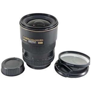 Nikon AF-S DX Zoom-NIKKOR 17-55mm f/2.8G IF-ED Lente con Filtro UV, Tapas, Probado ✅ - Imagen 1 de 10
