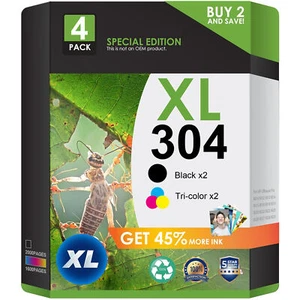 Set 304XL Patronen für HP 304 XL DeskJet 2620 2630 3720 3730 3750 Envy 5010 5030 - Bild 1 von 10