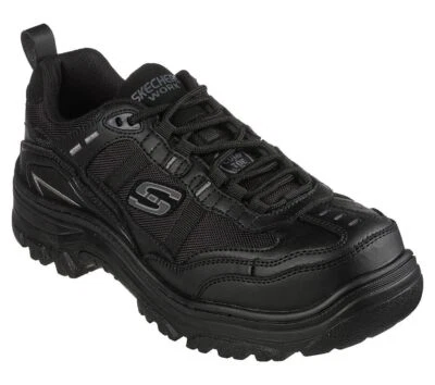 Men's Skechers Work Burgin-Sawda Composite Toe Black (200088W) Wide - Image 1 of 4