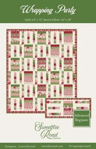 Wickelparty Quilt Muster von Sweetfire Road Finishes 63" x 75" / langes Kissen - Bild 1 von 2
