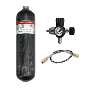 TUXING 300Bar Pcp Luft Tank 3L Carbon Fiber Scuba HPA Tank mit Füllstation - Bild 1 von 16
