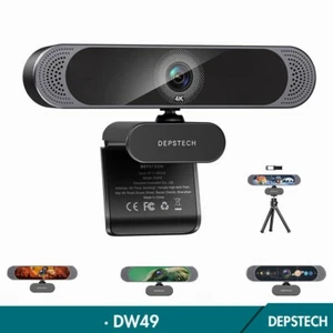 DEPSTECH 4K HD Webcam Web Camera Auto Focus w/Microphone Plug and Play for PC - Picture 1 of 9