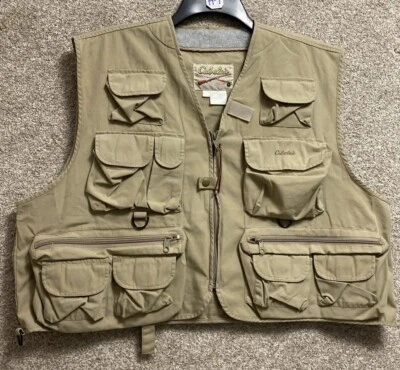 Vintage Cabela's Mens Sz XL Safari Vest Hunting Fishing Hiking Outdoor Pockets - Image 1 of 4