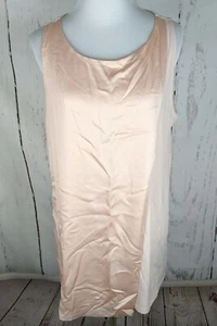 Top Banana Republic senza maniche in raso M pesca canotta blusa tunica a strati - Foto 1 di 8