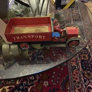 VINTAGE FIAT Premiata Ditta Transporto Caffe 14" ZINN LITHO LIEFERWAGEN - Bild 1 von 4