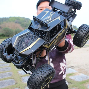 50CM Big RC Car 10KM/H 4WD Foot Road Monster 1:8 Truck Racing Toy With 2 Battery - Picture 1 of 28