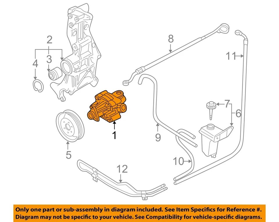 Bomba de dirección asistida usada se adapta a: Volkswagen Passat 2002 4 cilindros grado A Foto 1 de 3