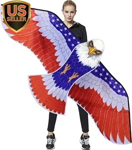 Huge Patriotic Eagle Kites for Adults and Kids,Easy to Fly for Beach Trip, Ou... - Picture 1 of 1