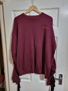 Sudadera Pullover Brognano Diseñador Muy Grande Borgoña Talla XS - Imagen 1 de 9