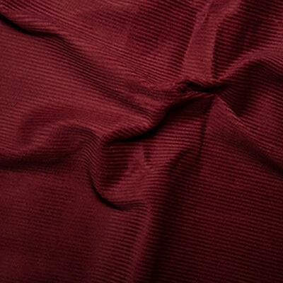 Cotton 8 Wale Corduroy Fabric - WINE - Red Cord Craft Upholstery Fabric Material - Image 1 of 3