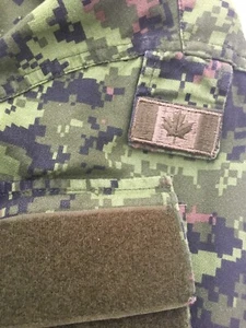 Genuine Canadian Forces Flag Patch 2x1”. Canadian Army Green. Sown On. Small. - Bild 1 von 3