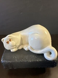 Vintage Fitz And Floyd Cat Nap Salt Or Pepper Shaker Only Nesting Sleeping Kitty - Picture 1 of 7