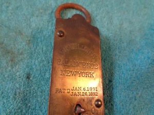 Antike Chatillon's Unruh No2 #2 Federwaage New York 1891 92 Patentdaten - Bild 1 von 8