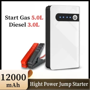 12V Portable Car Jump Starter 12000mAh Car Battery Booster Charger Car Emergency - Picture 1 of 15
