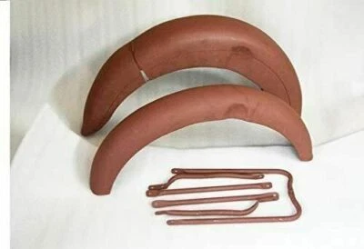 NORTON ES2 RAW FRONT AND REAR MUDGUARD WITH STAYS - Изображение 1 из 3