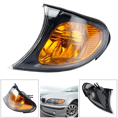 Left Front Indicator Turn Signal Yellow Corner Lights Fits BMW 3 Series E46 ZA - Image 1 of 4