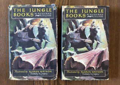 The Jungle Book Volumes 1 & 2 Rudyard Kipling 1948 Illus. Aldren Watson HC w/DJ - Imagem 1 de 4