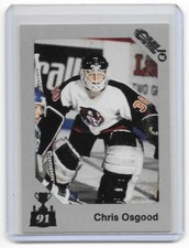 1991-92 7th Inning Sketch Memorial Cup Chris Osgood Medicine Hat Tigers #123