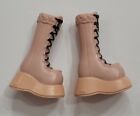 Barbie Doll Shoes My Scene Back To School Nolee Pale Pink Winter Platform Boots