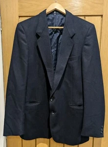 Hepworths Pure Wool Suit Jacket Dark Navy Size 42R - Picture 1 of 6