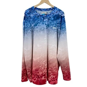Magellan Men's Fish Gear cooling long sleeve shirt size 3X Real tree wave - Picture 1 of 8